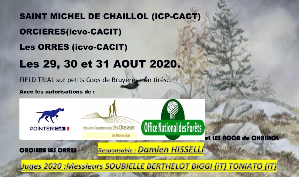 Des Sommets Alpins - Organisation concours 2020